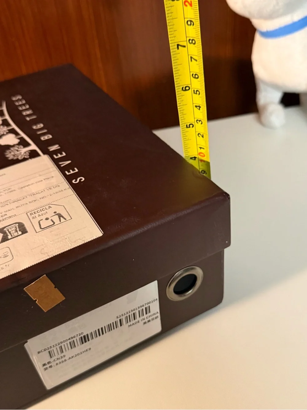 Seven Big Trees Empty shoe box